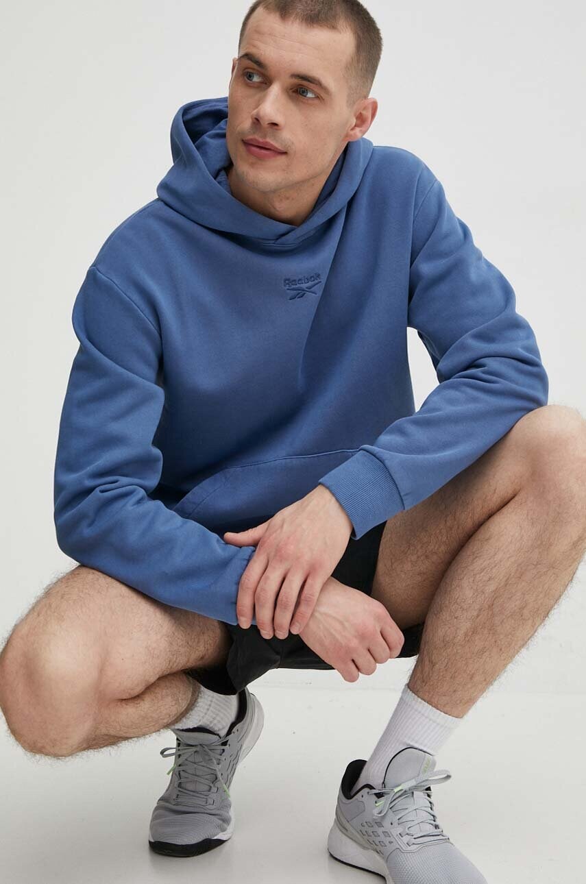 Кофта Reebok чоловіча з капюшоном однотонна 100075315