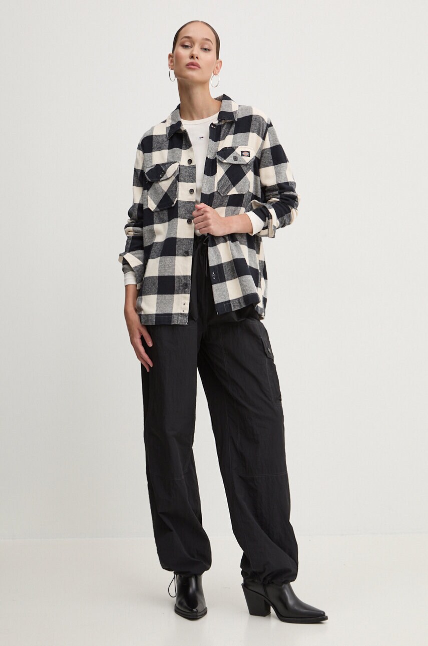 Лонгслів Tommy Jeans жіночий колір бежевий DW0DW17387