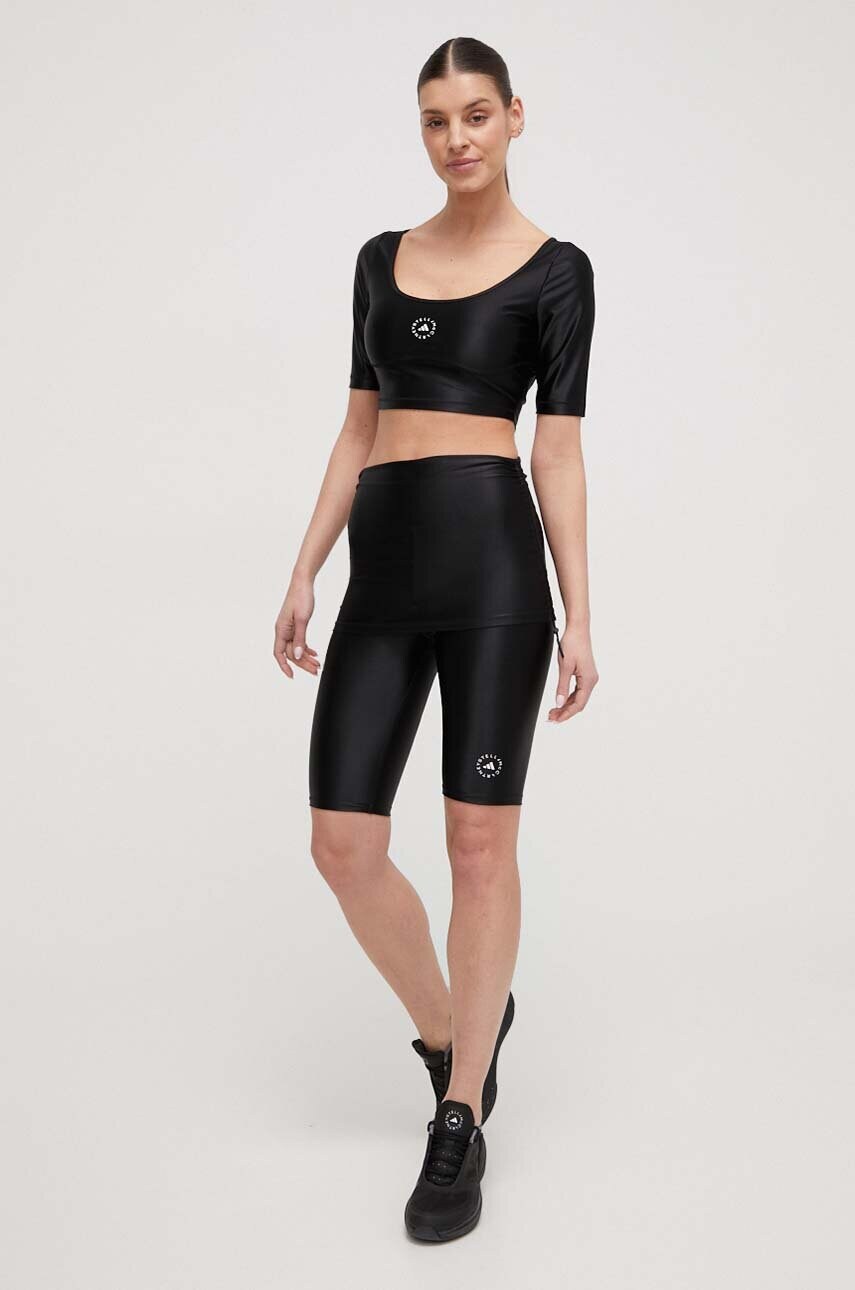 Футболка adidas by Stella McCartney жіночий колір чорний
