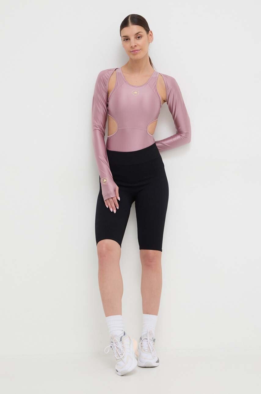 Боді adidas by Stella McCartney жіночі колір рожевий