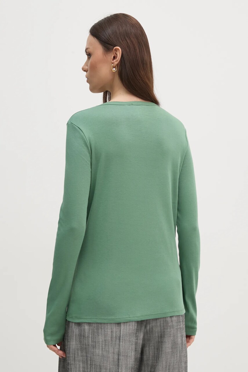 Бавовняний лонгслів United Colors of Benetton колір рожевий 3GA2E16F9