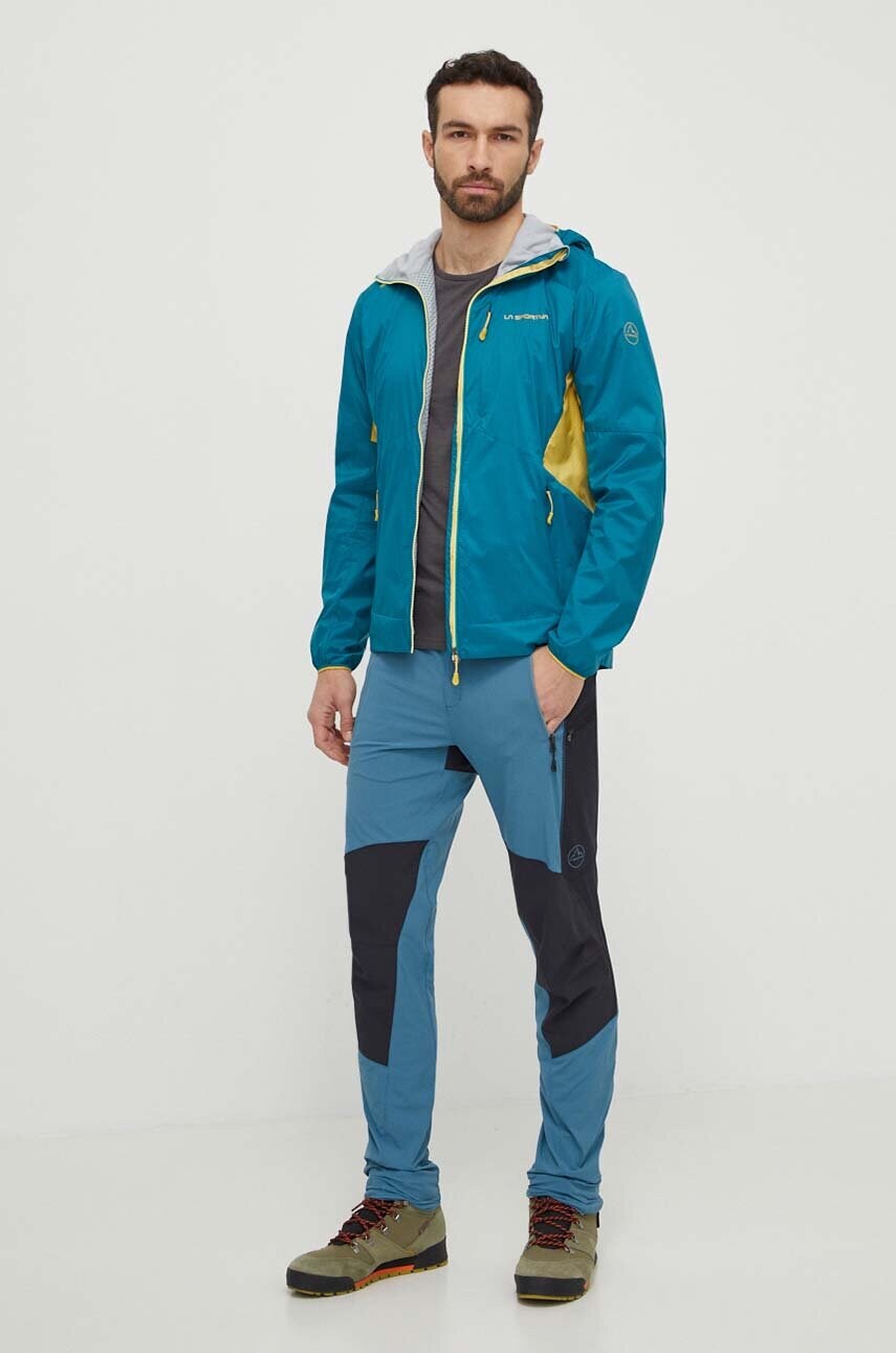 Дитячий спортивний лонгслів LA Sportiva Beyond колір сірий з принтом P51900999