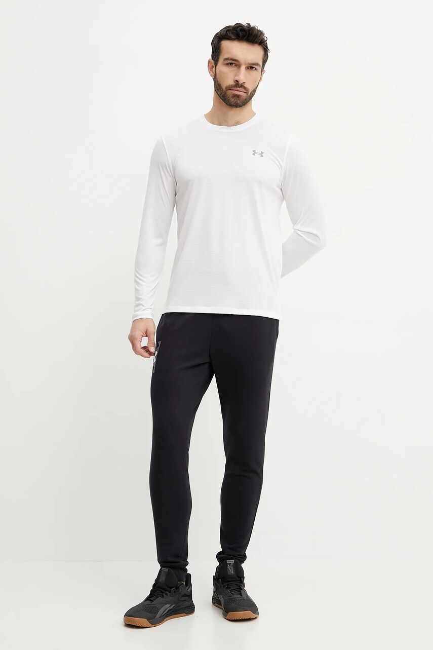 Лонгслів до бігу Under Armour Streaker колір чорний однотонний 1382584