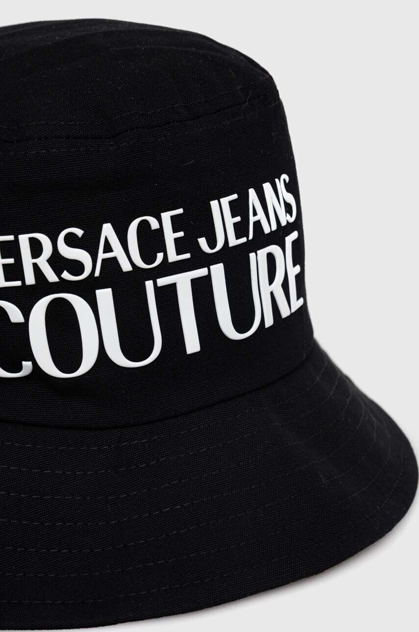 Бавовняний капелюх Versace Jeans Couture колір чорний з бавовни 76HAZK04 ZG268