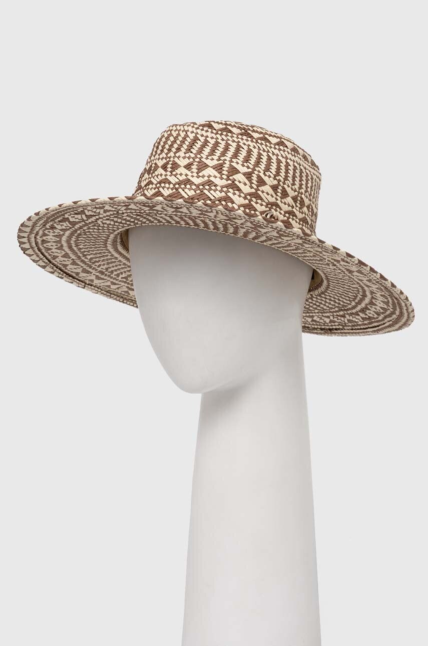 Капелюх Guess FEDORA колір коричневий AW9495 COT01