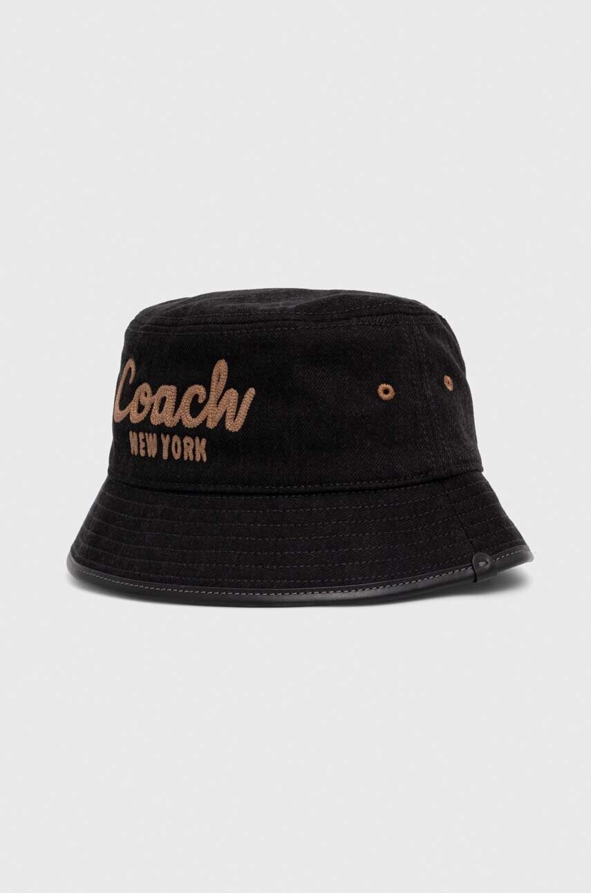 Джинсовий капелюх Coach колір чорний