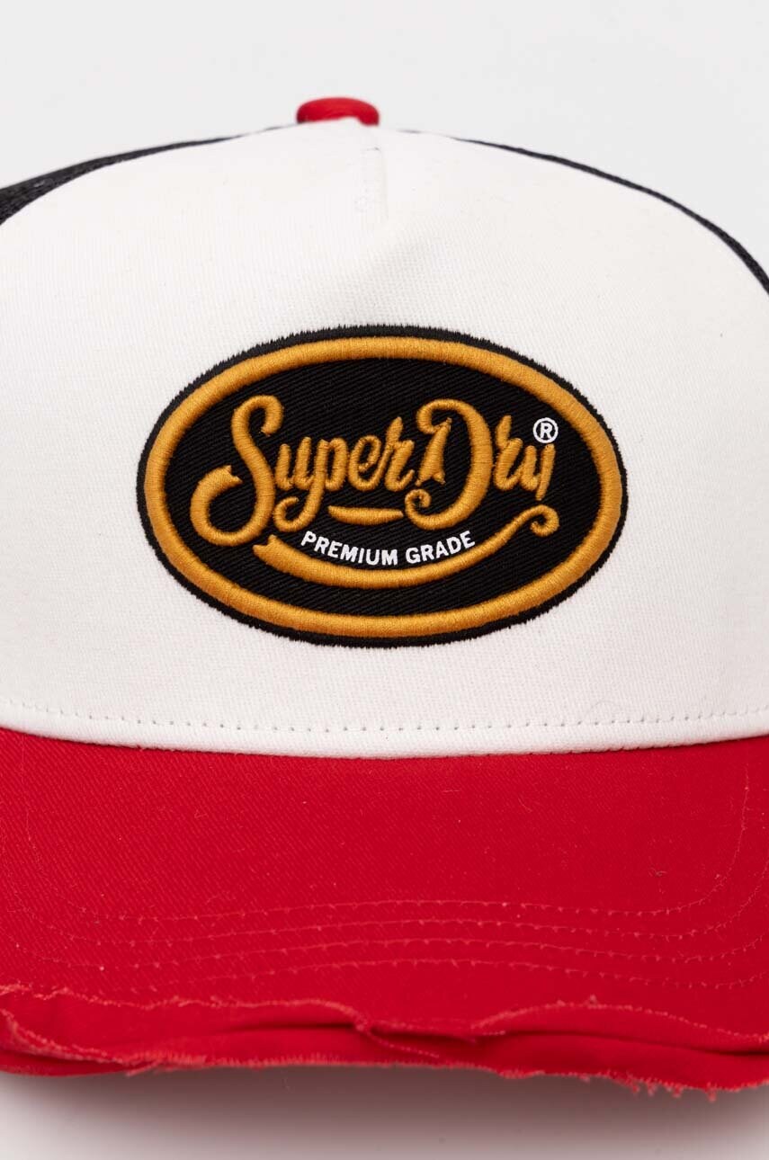 Кепка Superdry колір червоний візерунок W9010176A-201