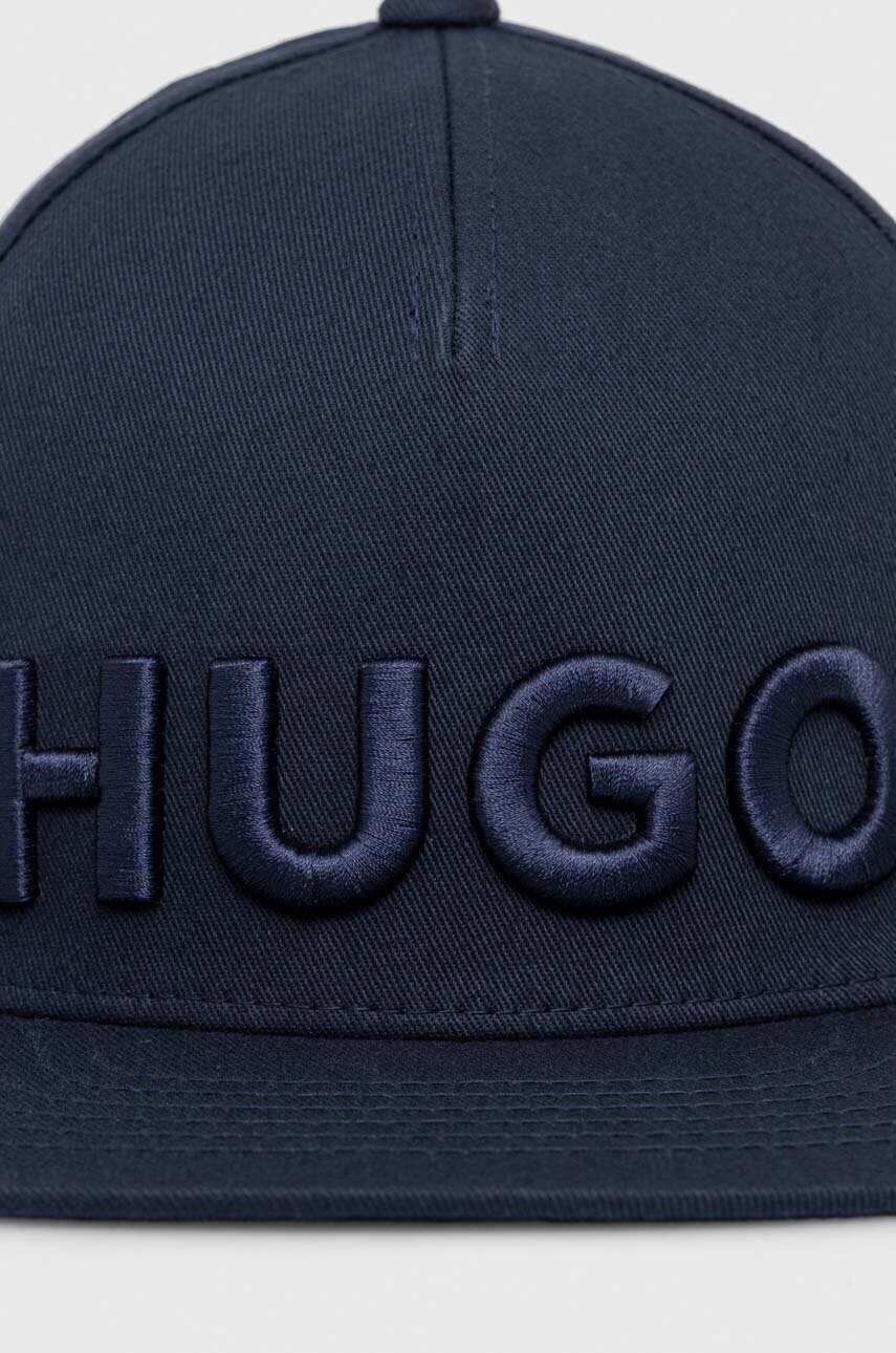 Кепка HUGO колір синій з аплікацією