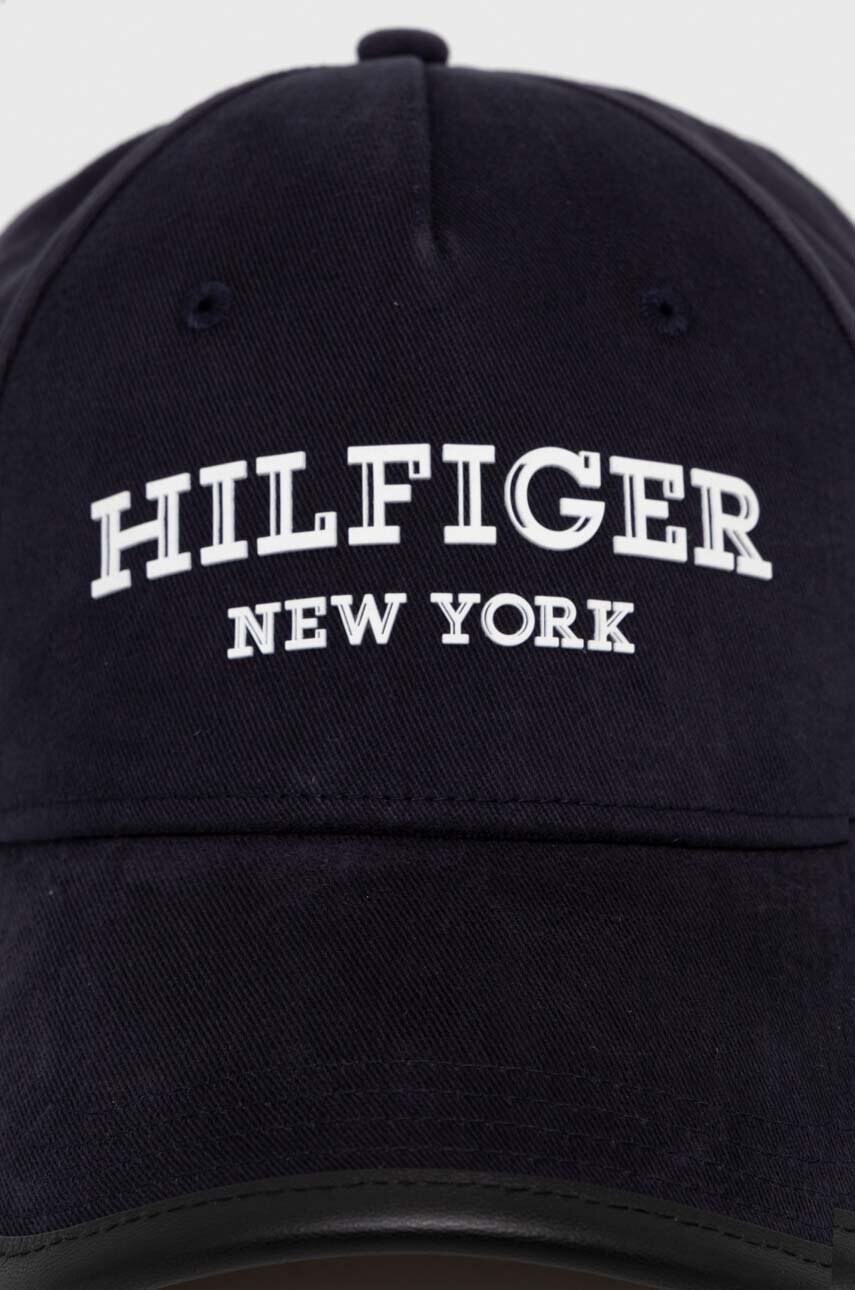 Бавовняна бейсболка Tommy Hilfiger колір синій з аплікацією