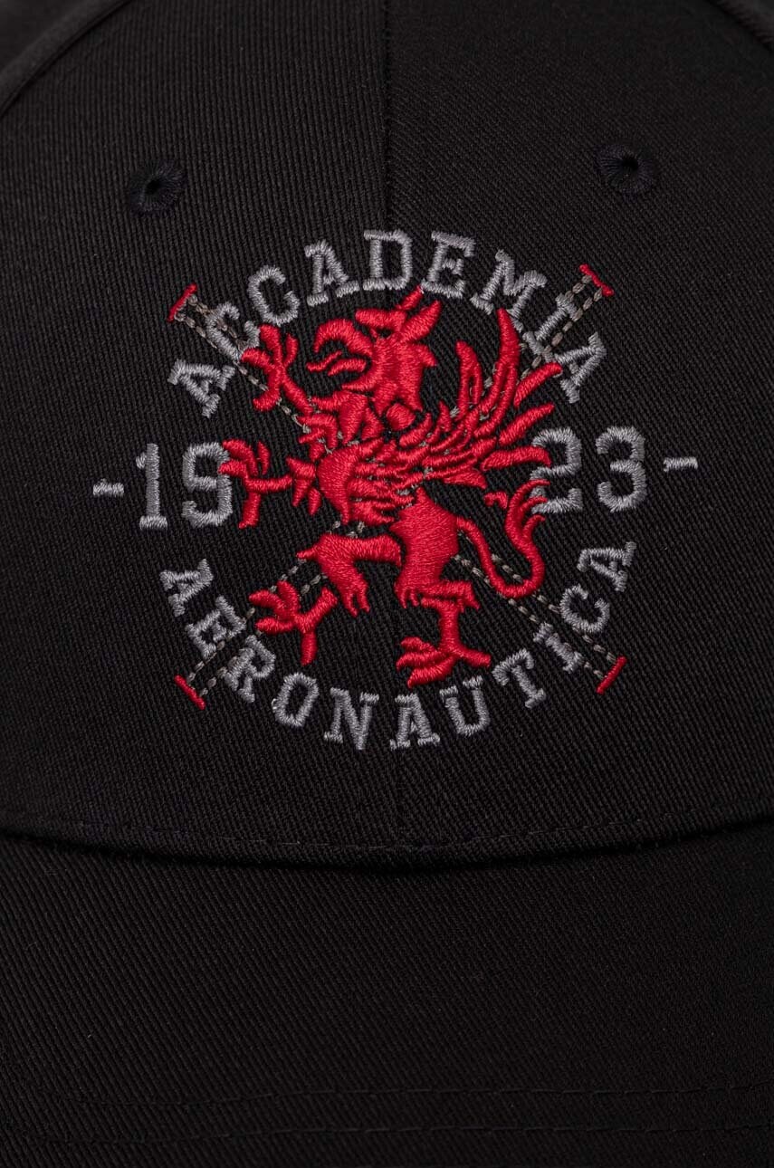 Кепка Aeronautica Militare колір чорний з аплікацією