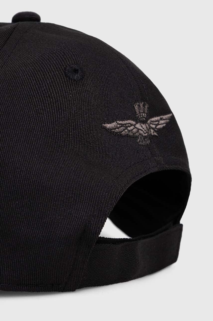 Кепка Aeronautica Militare колір чорний з аплікацією