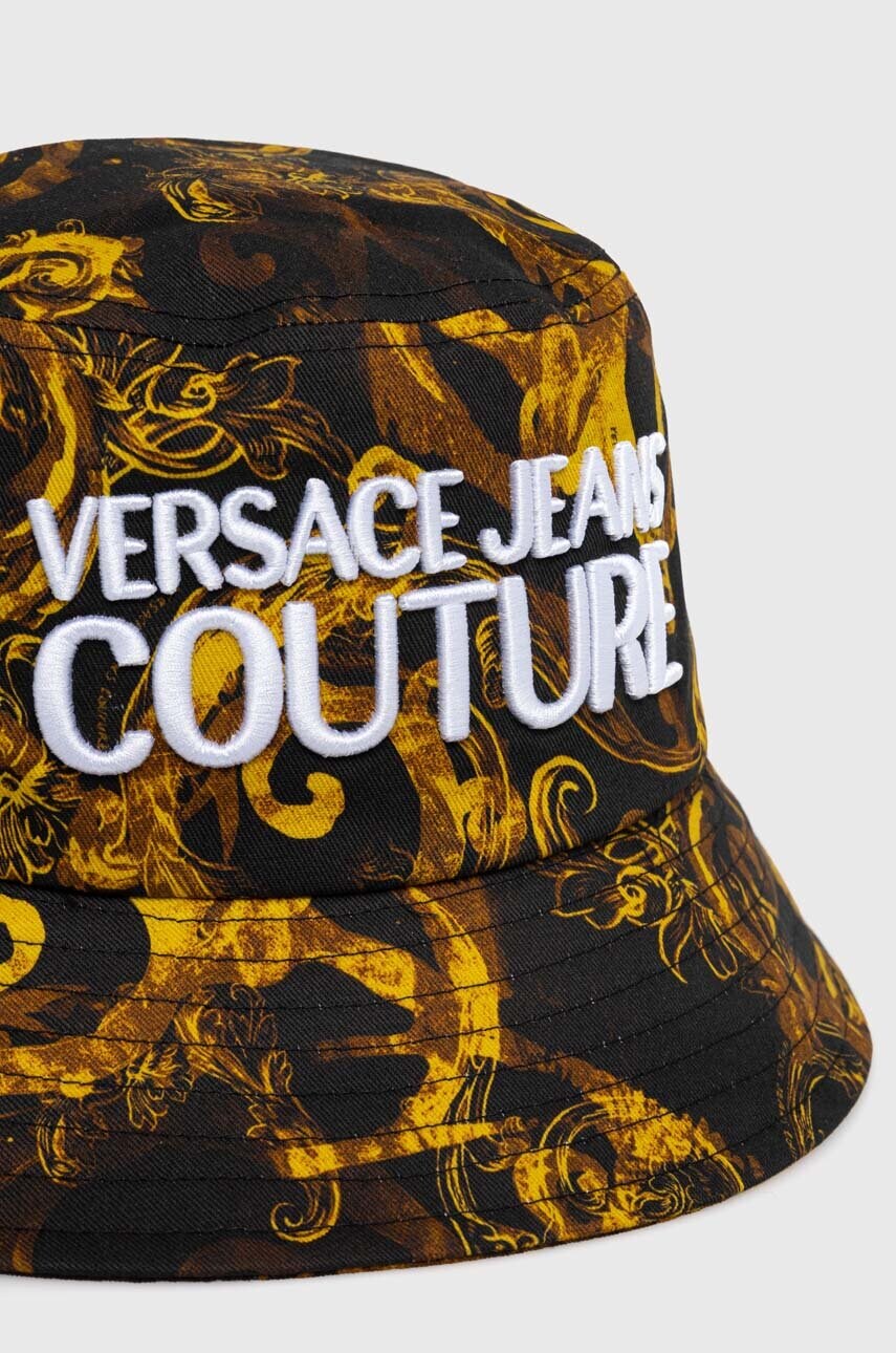 Бавовняний капелюх Versace Jeans Couture колір чорний з бавовни 76GAZK06 ZG267