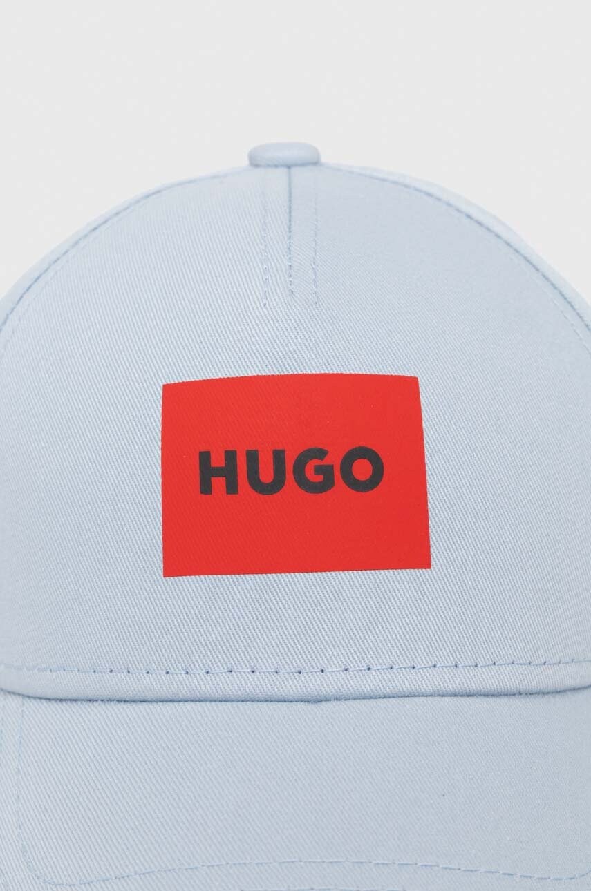 Бавовняна бейсболка HUGO з принтом