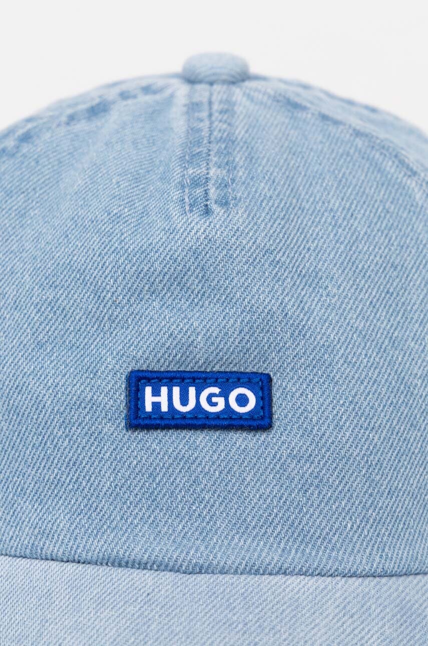 Джинсова кепка Hugo Blue з аплікацією