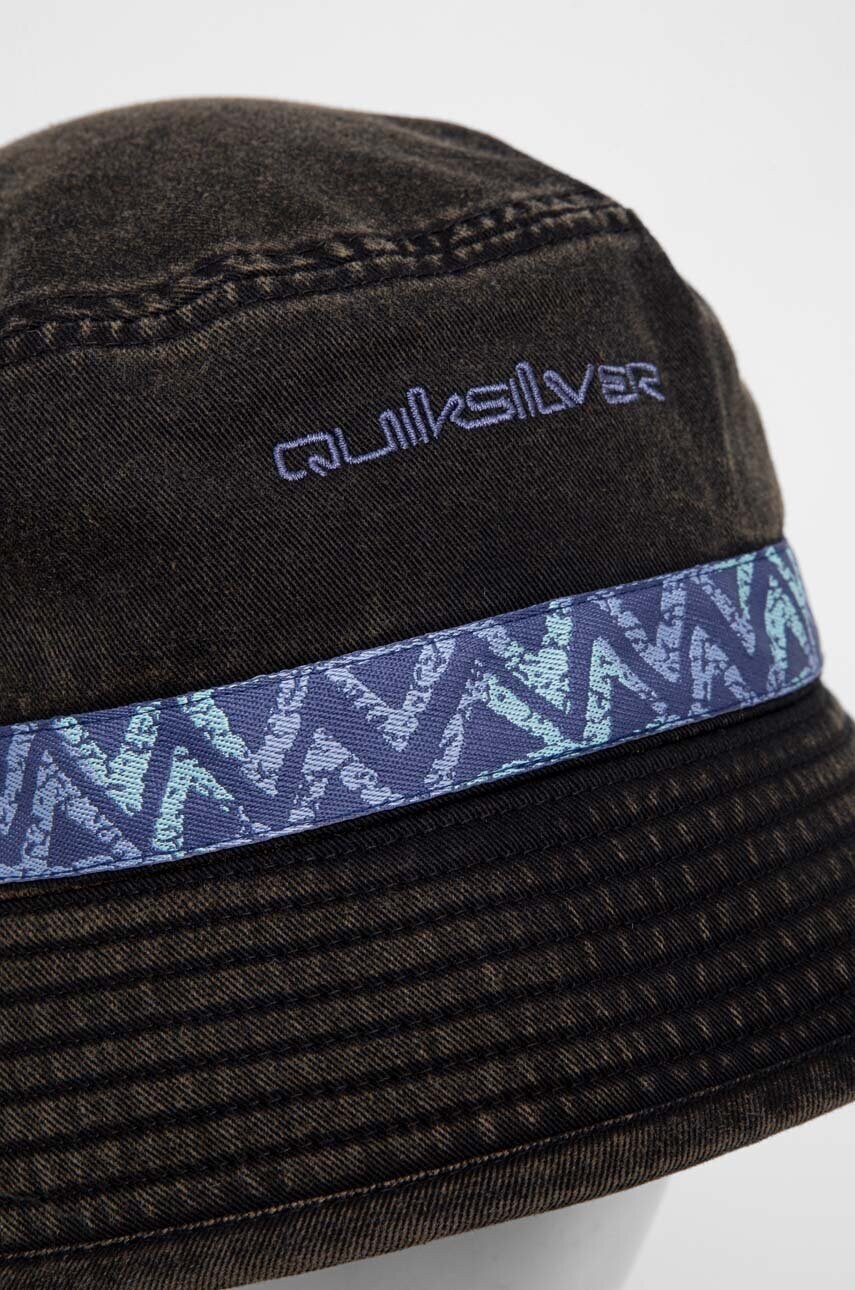 Бавовняний капелюх Quiksilver колір чорний з бавовни