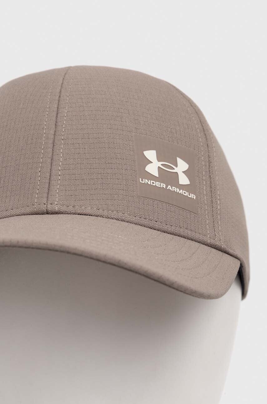 Кепка Under Armour Iso Chill Armourvent колір бежевий однотонна