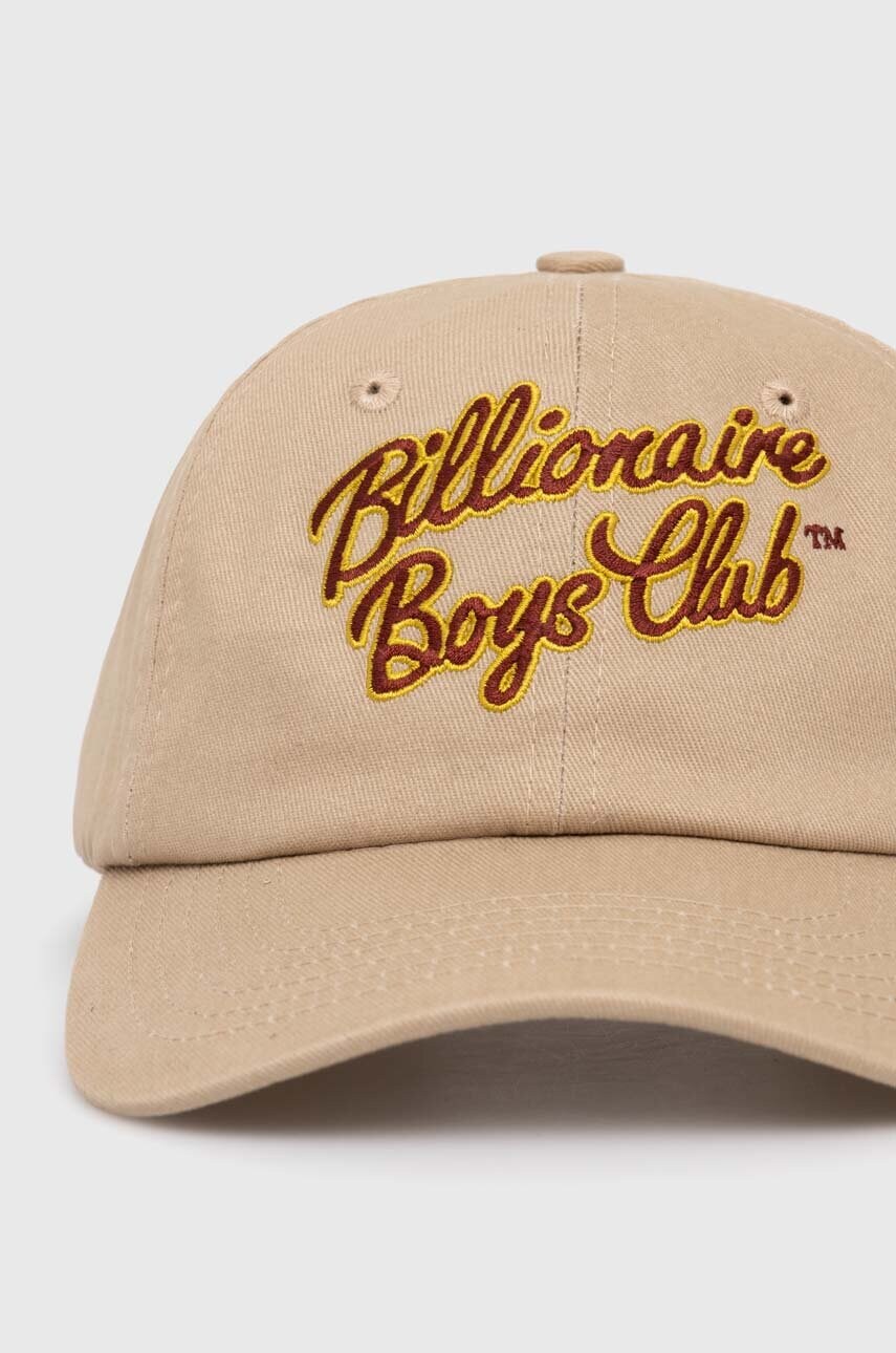 Бавовняна бейсболка Billionaire Boys Club Script Logo Embroidered колір бежевий з аплікацією B24144