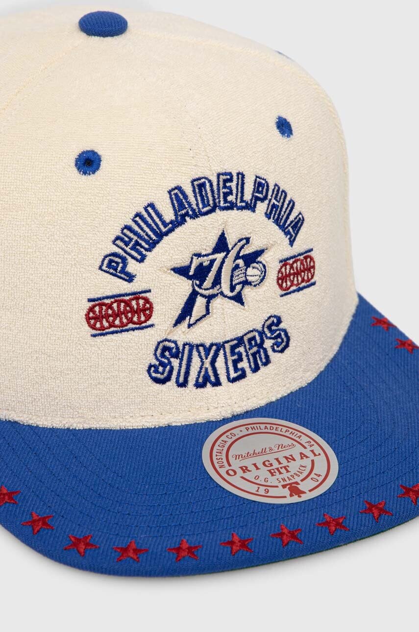 Кепка Mitchell&Ness Philadelphia 76ERS колір бежевий з аплікацією HHSS7510-P76YYPPPOFWH