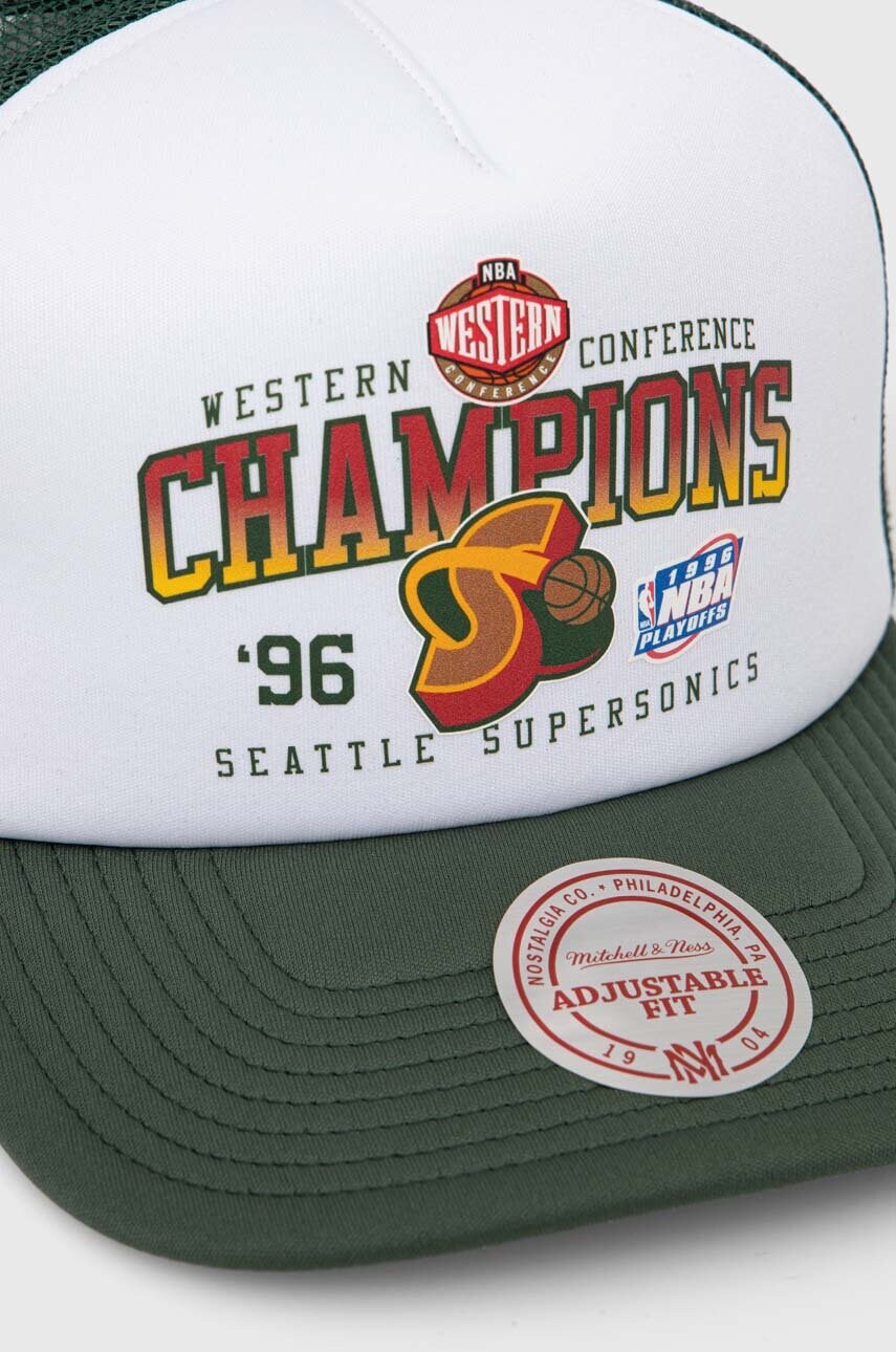 Кепка Mitchell&Ness Seattle Supersonics колір білий з принтом HHSS7498-SSUYYPPPWHIT