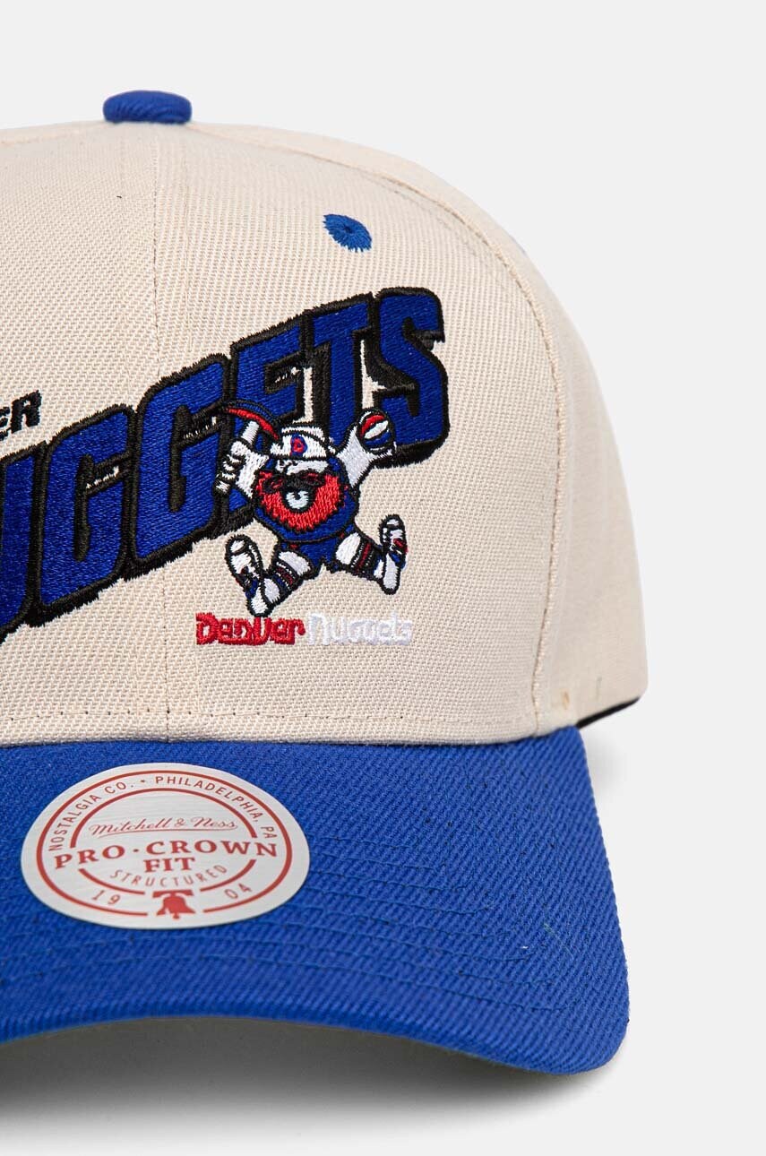 Кепка Mitchell&Ness Denver Nuggets колір бежевий з аплікацією HHSS7506-DNUYYPPPOFWH