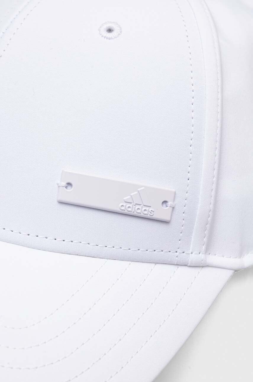 Кепка adidas колір білий однотонна