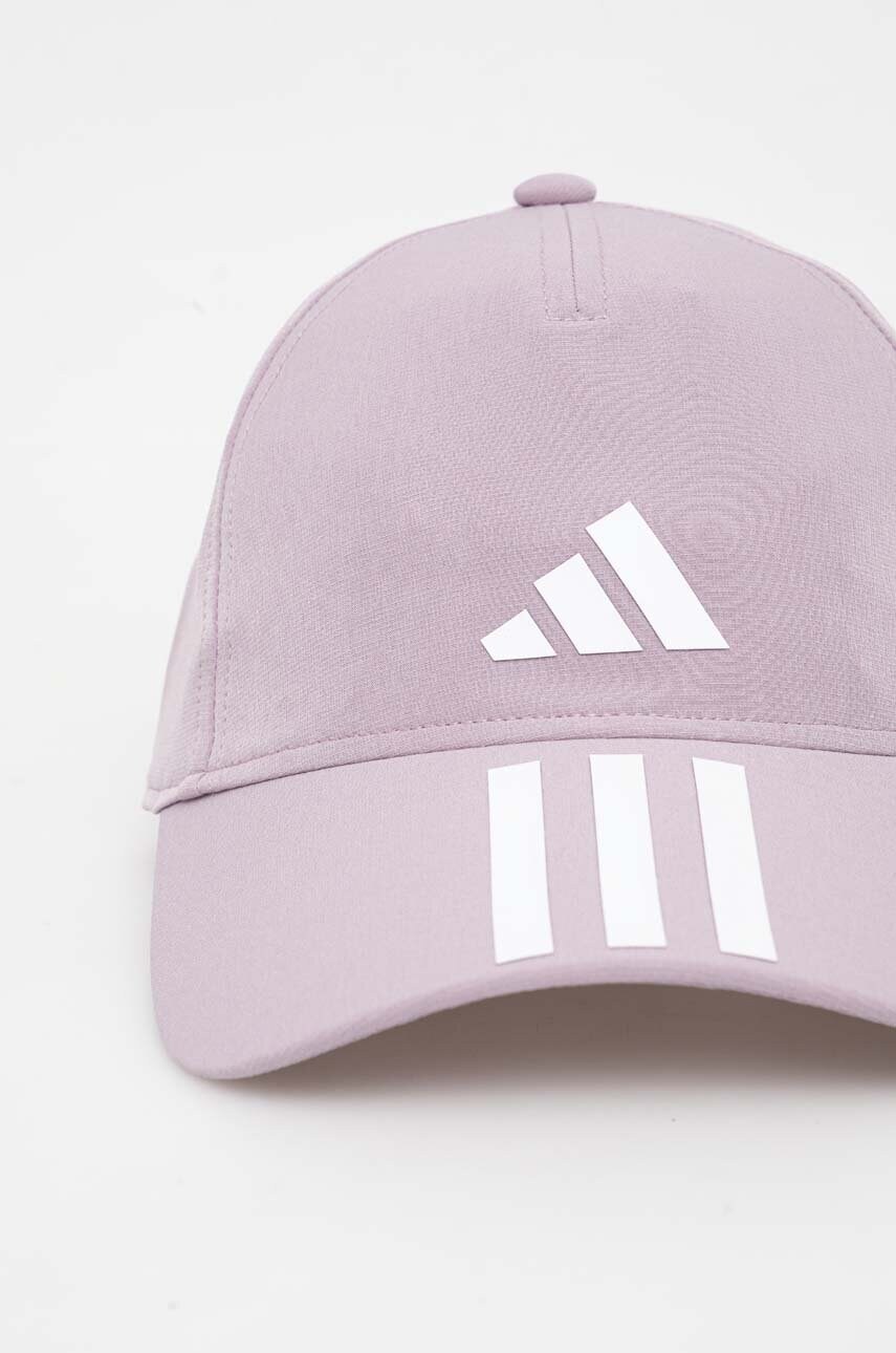 Кепка adidas Performance колір фіолетовий з принтом
