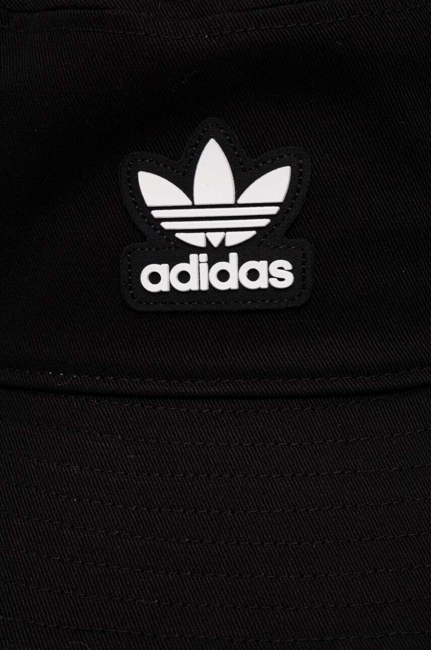 Бавовняний капелюх adidas Originals колір чорний з бавовни