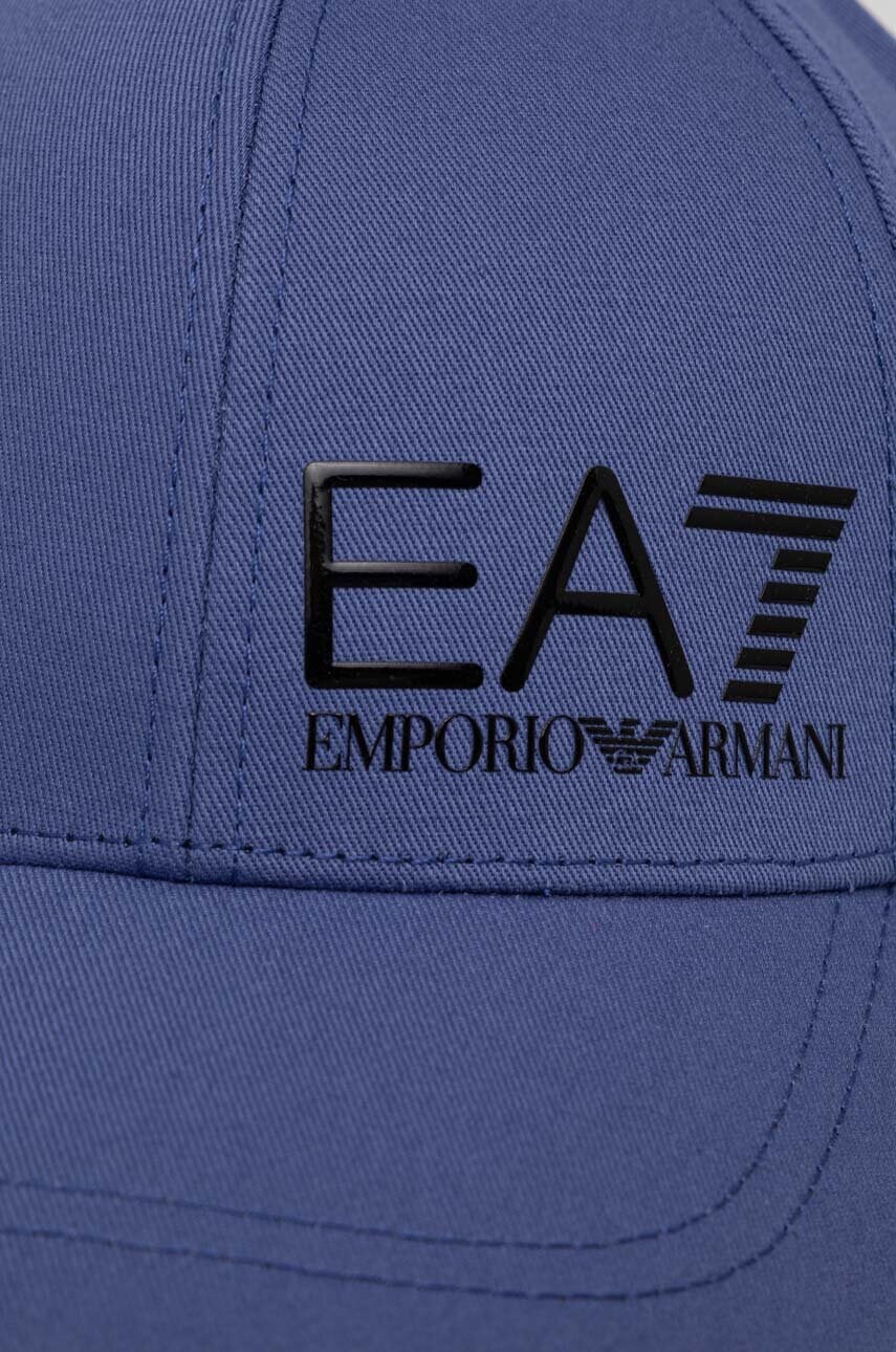 Бавовняна бейсболка EA7 Emporio Armani з принтом