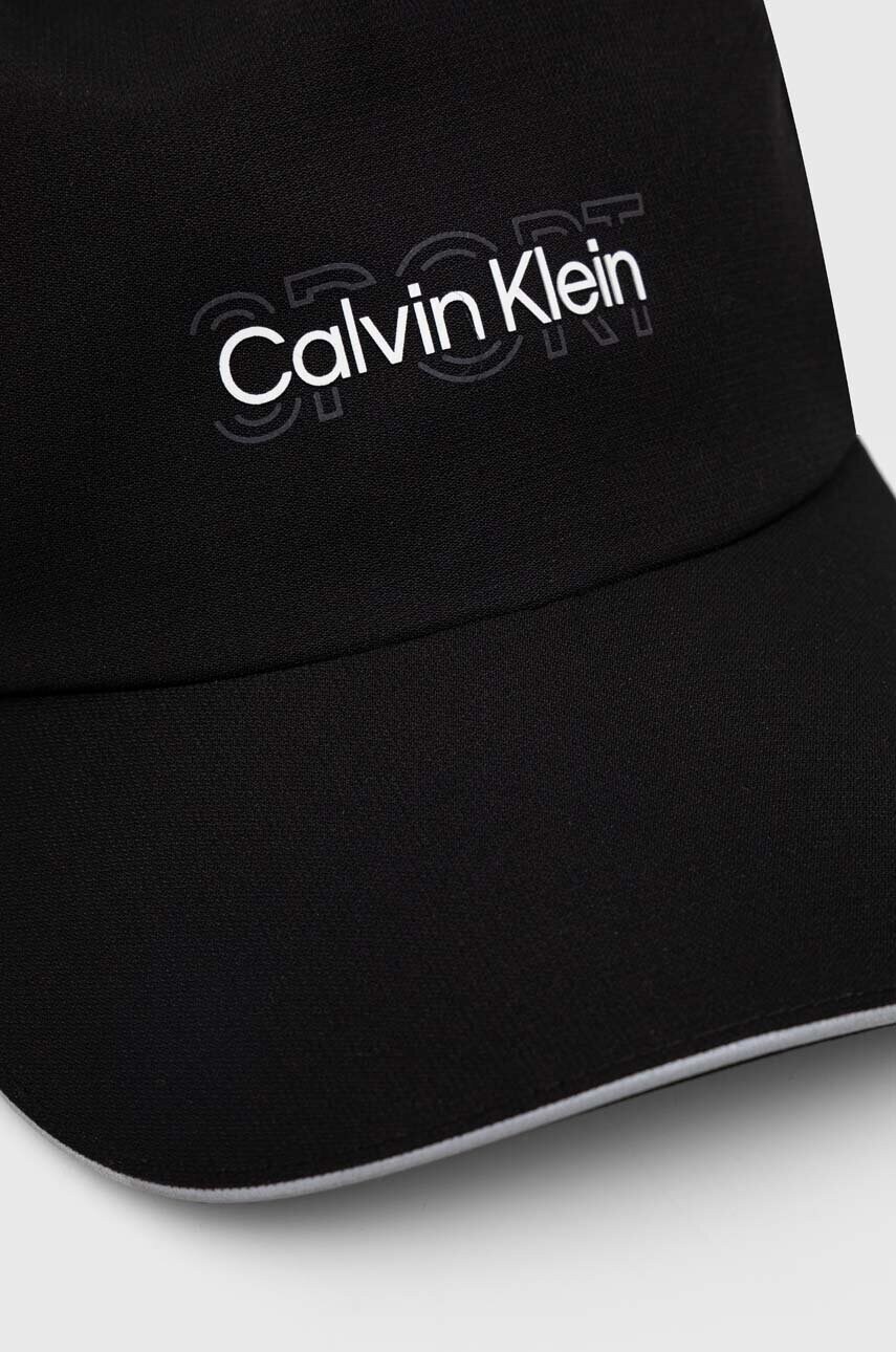 Кепка Calvin Klein Performance колір чорний з аплікацією