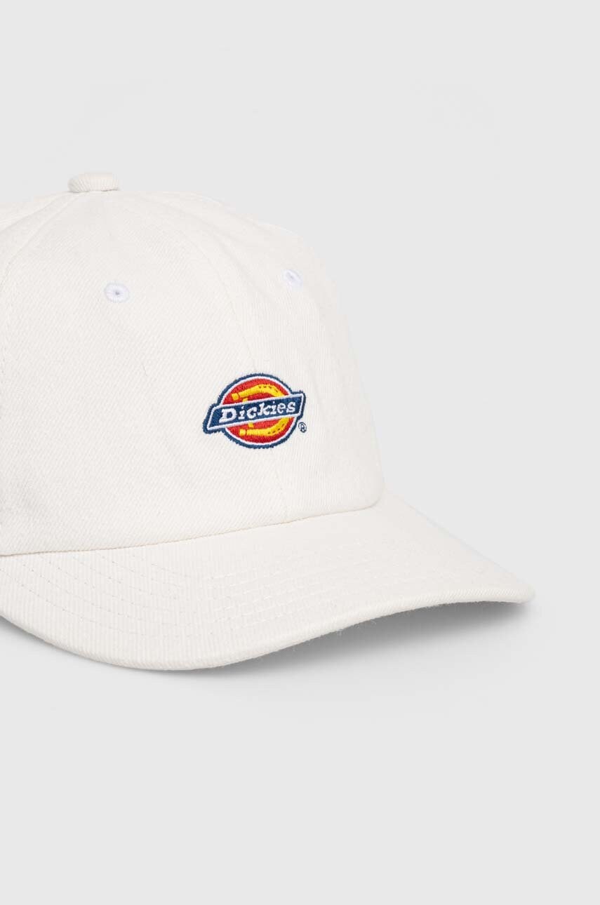 Бавовняна бейсболка Dickies HARDWICK DENIM колір бежевий з аплікацією DK0A4YPH
