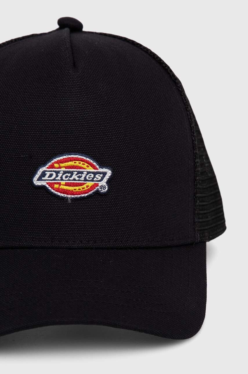 Кепка Dickies HANSTON TRUCKER колір чорний з аплікацією DK0A4YV3