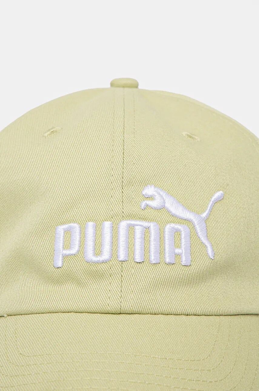 Бавовняна бейсболка Puma колір бежевий з аплікацією 024357