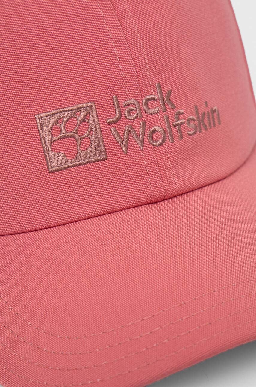 Кепка Jack Wolfskin колір рожевий з аплікацією
