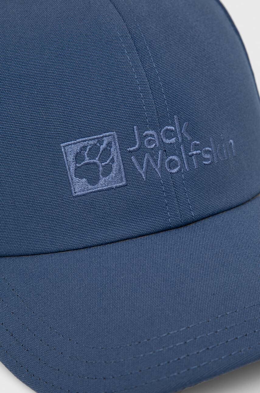 Кепка Jack Wolfskin колір синій з аплікацією