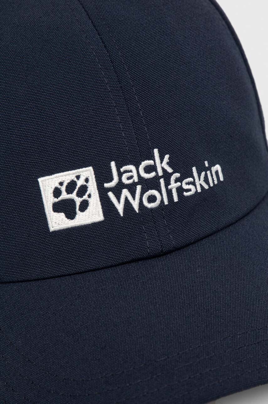 Кепка Jack Wolfskin колір синій з аплікацією