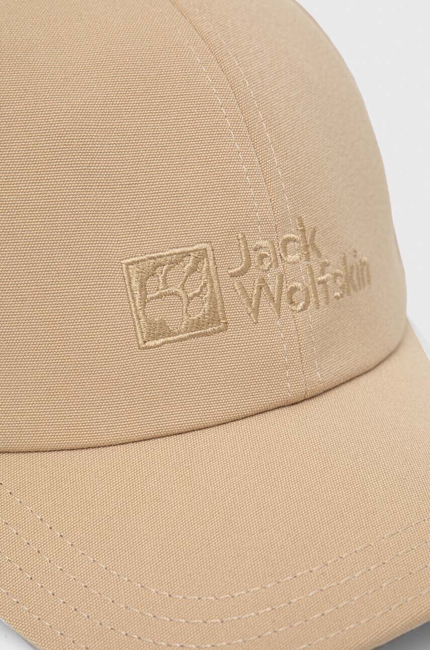 Кепка Jack Wolfskin колір бежевий з аплікацією