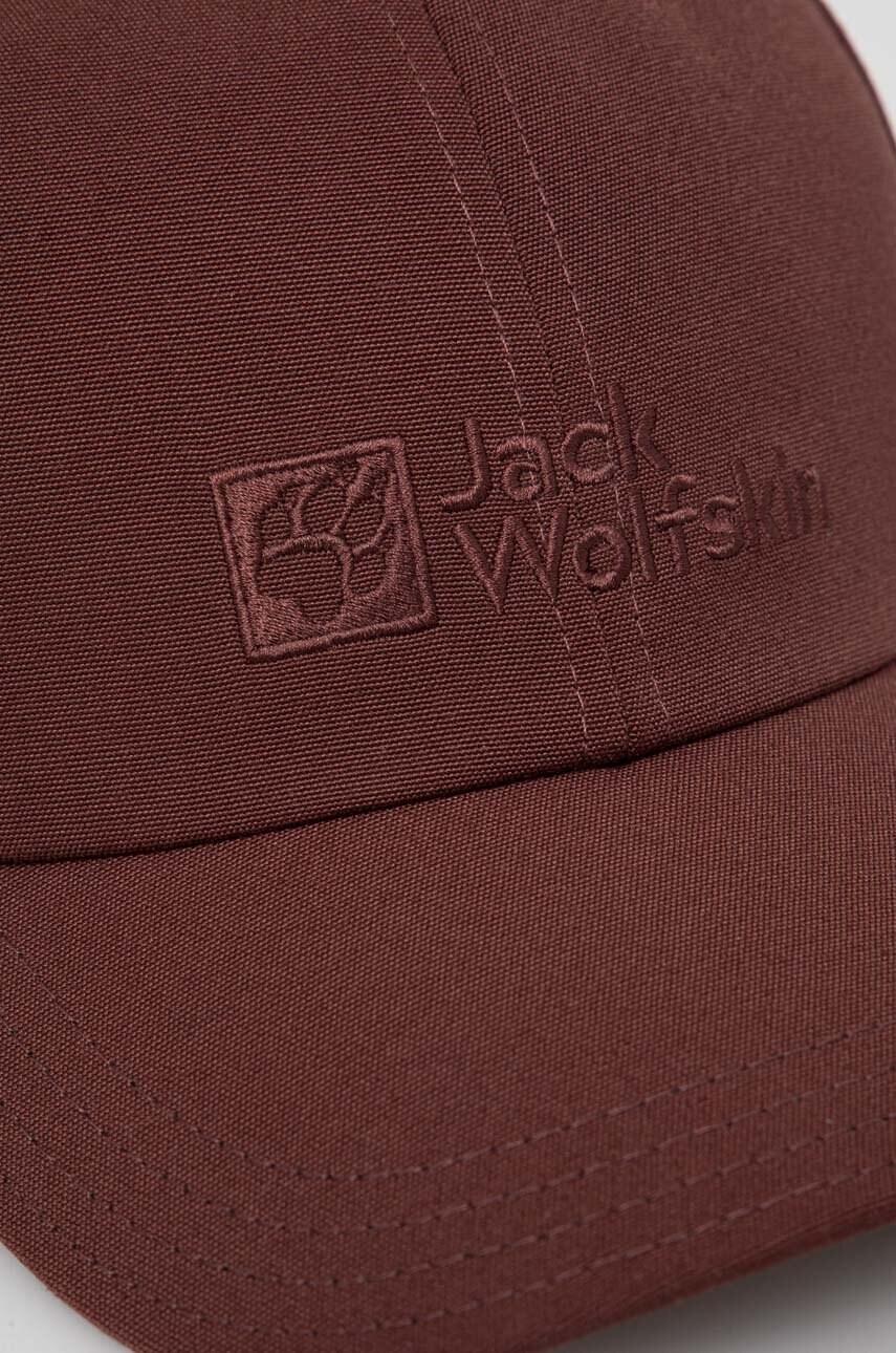 Кепка Jack Wolfskin колір коричневий з аплікацією