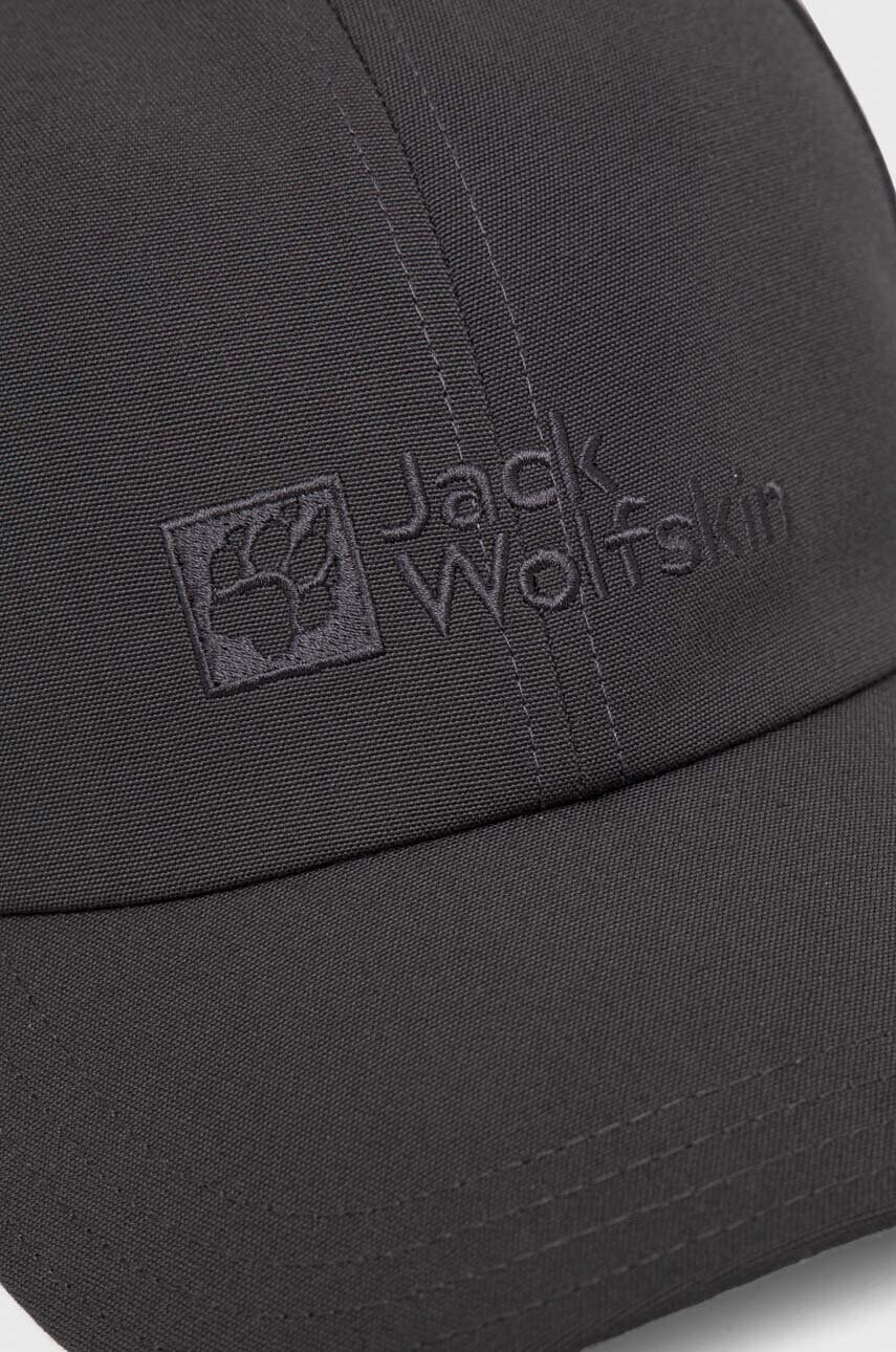 Кепка Jack Wolfskin колір сірий з аплікацією