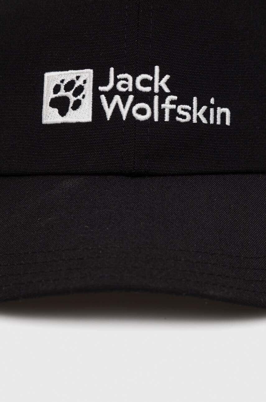 Кепка Jack Wolfskin колір чорний з аплікацією