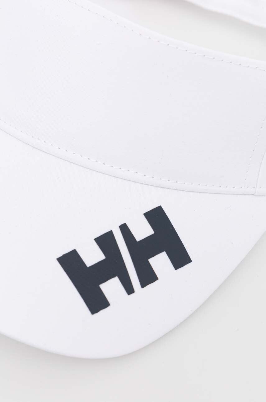 Козирок від сонця Helly Hansen колір білий з принтом