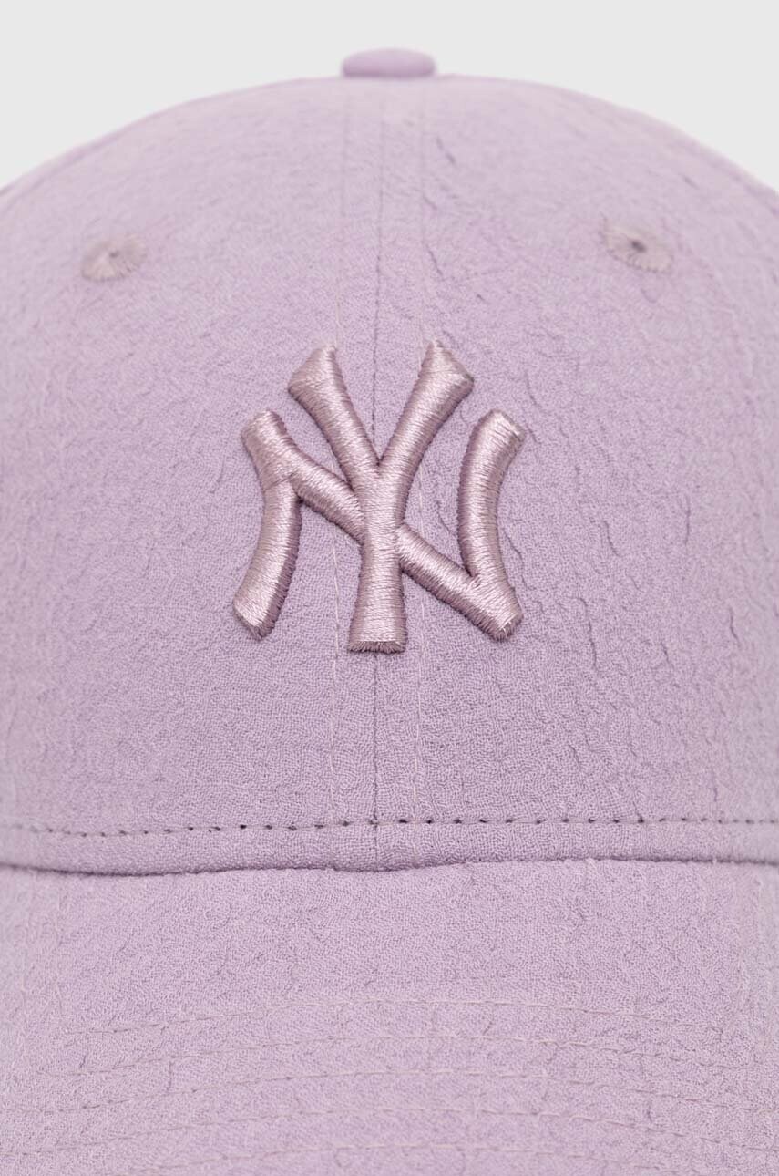 Купити Кепка New Era колір фіолетовий з аплікацією LOS ANGELES DODGERS – головне зображення