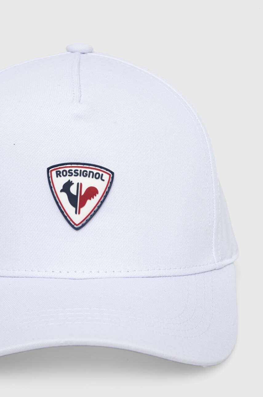 Бавовняна бейсболка Rossignol колір білий з аплікацією RLMMH23