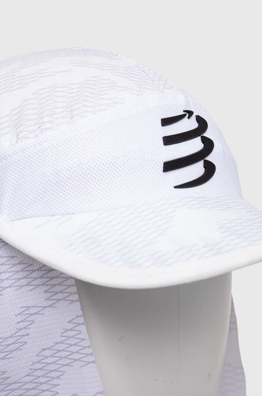 Кепка Compressport Ice Cap Sun Shade колір білий візерунок CU00076B