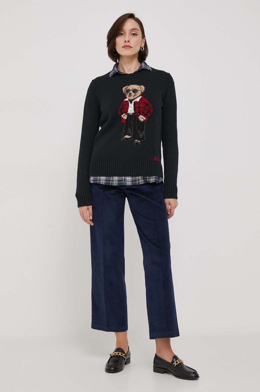 Бавовняна сорочка Polo Ralph Lauren жіноча regular класичний комір