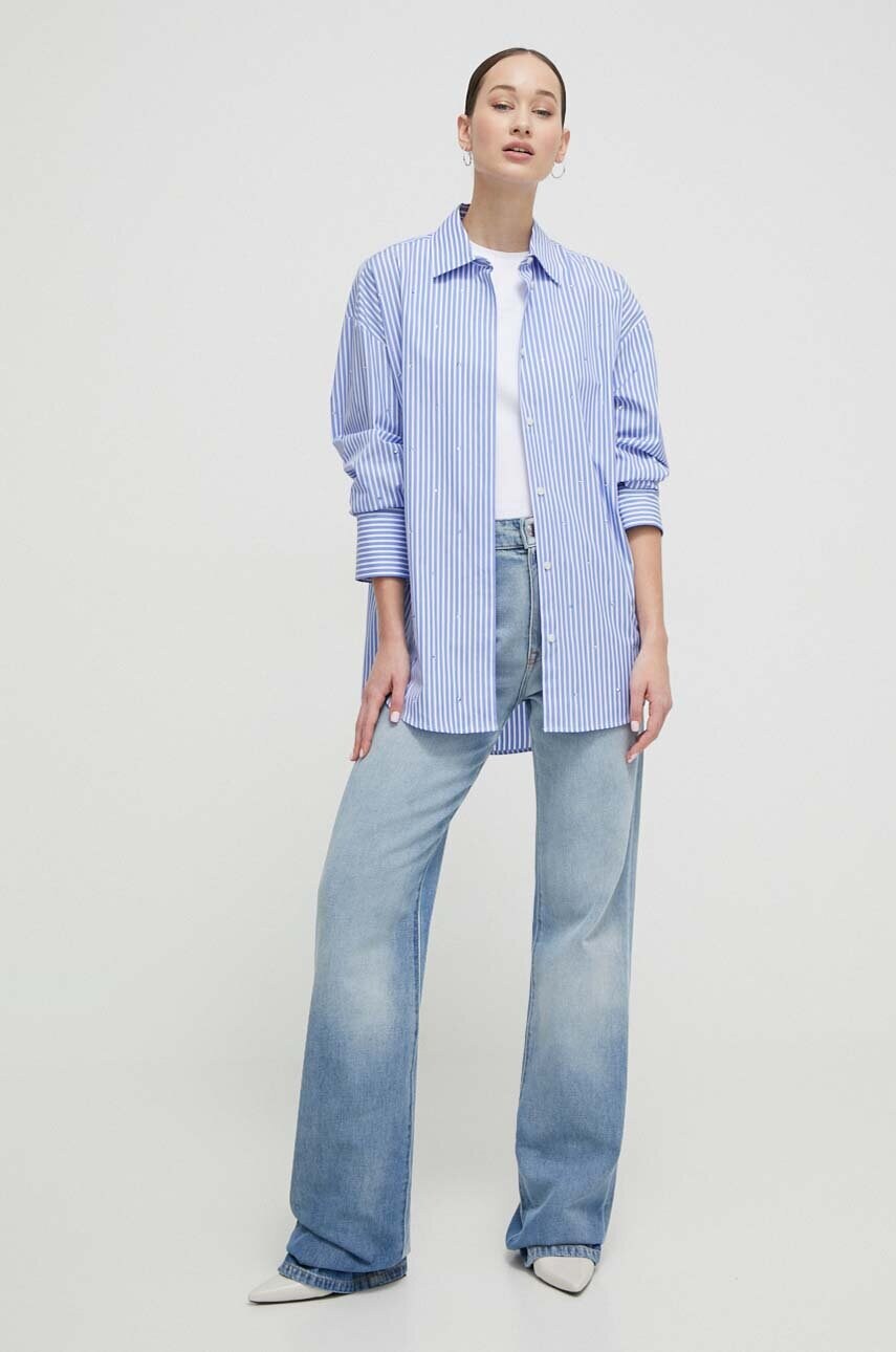 Бавовняна сорочка MSGM жіноча relaxed класичний комір