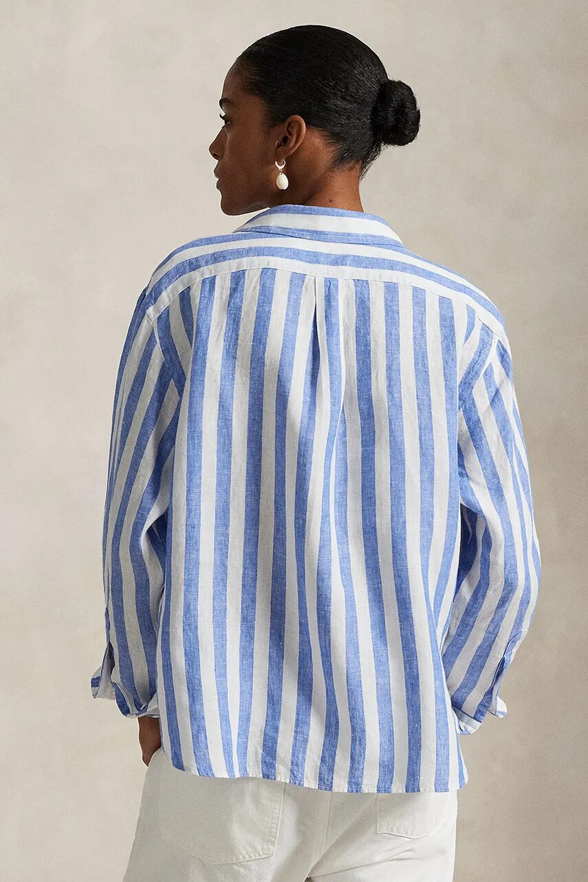 Сорочка з льону Polo Ralph Lauren relaxed класичний комір 211935130
