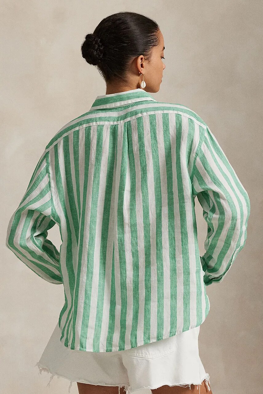 Сорочка з льону Polo Ralph Lauren relaxed класичний комір 211935130