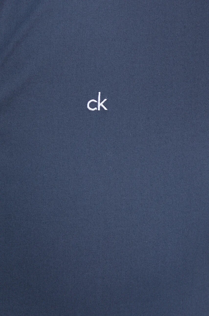 Сорочка Calvin Klein чоловіча колір бірюзовий slim класичний комір