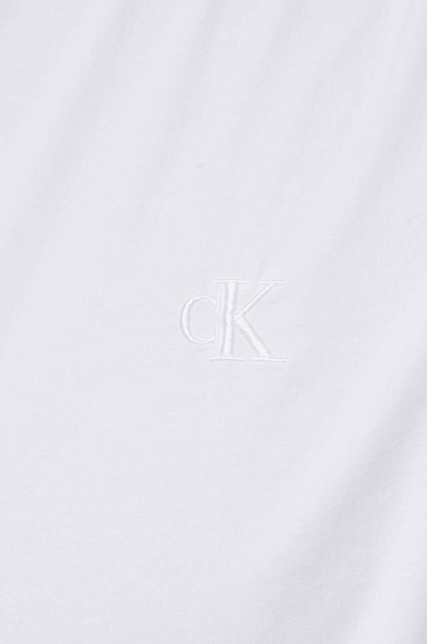 Сорочка Calvin Klein Jeans чоловіча колір бежевий slim класичний комір