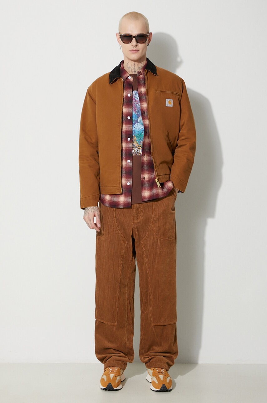 Сорочка з домішкою вовни Billionaire Boys Club Check Longsleeve колір червоний regular комір button-down B23424